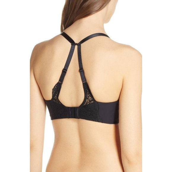 WACOAL Lace Impression Non-padded Seamless Underwire Bra #851257 Black 36DDD NEW - Picture 4 of 12